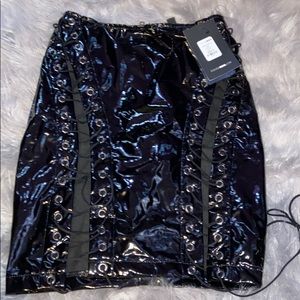 Fashion nova latex dreams skirt